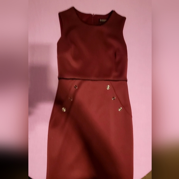 Enfocus Studio Sleeveless Deep Burgundy Midi Dress. Ladies Size 6. NWOT - Picture 6 of 8